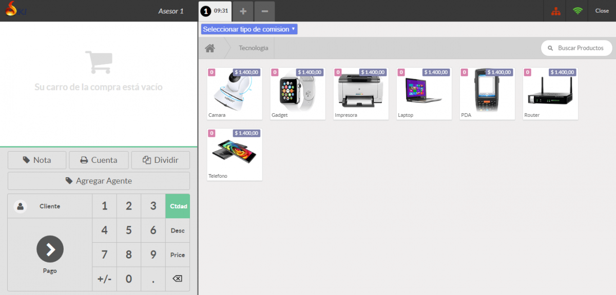 Putno de venta para negocios de Tecnología POS-Sistema-administrativo-y-contable