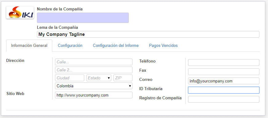 compania nombre compania siki software administrativo contable sistema erp